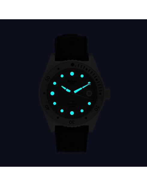 Montre de plongée Mixte en Caoutchouc 1955 30 ATM Tropic gris/noir