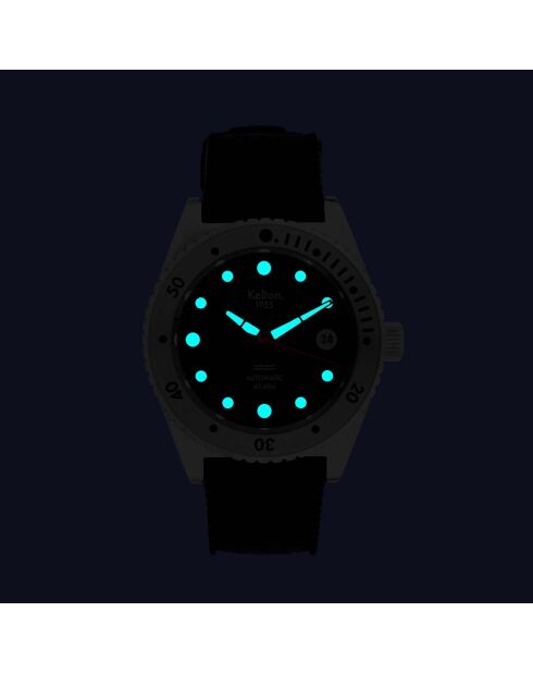 Montre de plongée Mixte en Caoutchouc 1955 40 ATM Tropic marine/noir