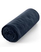 Drap housse 100% Coton bonnet 30 cm bleu nuit