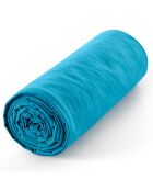 Drap housse 100% Coton bonnet 30 cm cyan