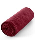 Drap housse 100% Coton bonnet 30 cm grenat