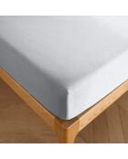 Drap housse 100% Coton bonnet 30 cm nuage