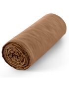 Drap housse 100% Coton bonnet 30 cm taupe