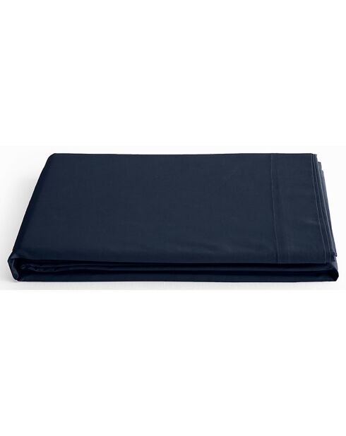 Drap Plat 100% Coton bleu nuit