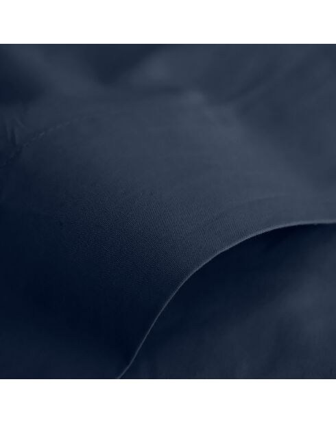 Drap Plat 100% Coton bleu nuit