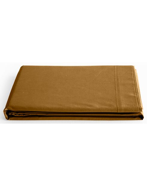 Drap Plat 100% Coton caramel