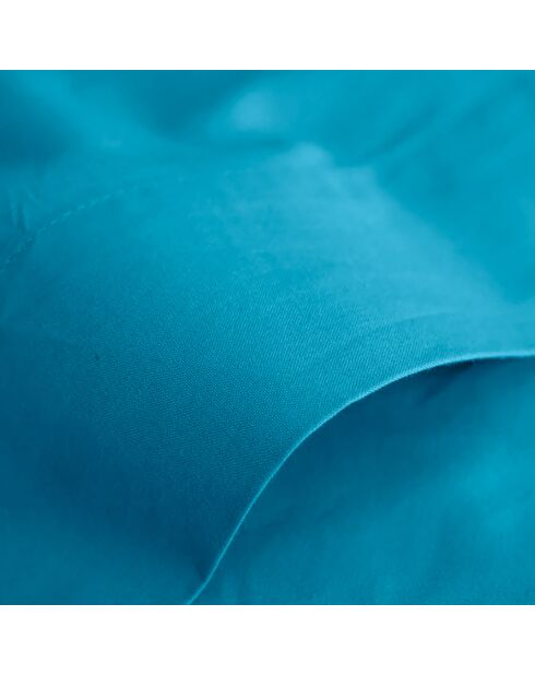 Drap Plat 100% Coton cyan