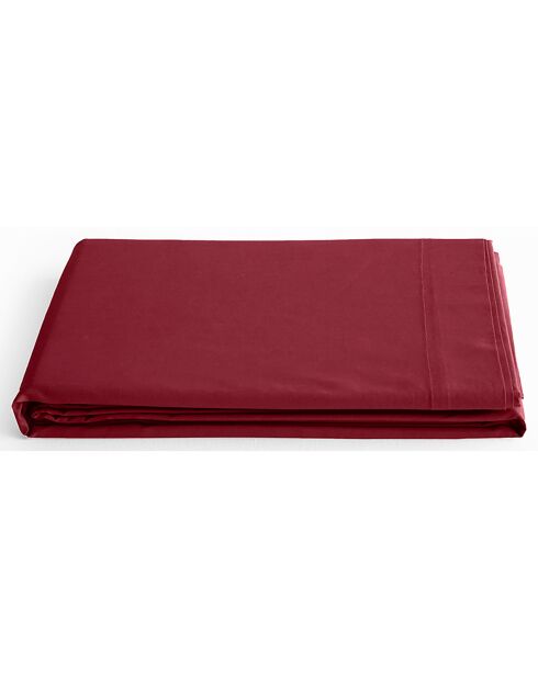 Drap Plat 100% Coton grenat