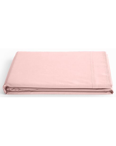 Drap Plat 100% Coton rose dragee