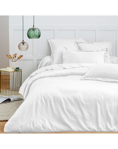 Housse de couette 100% Coton neige