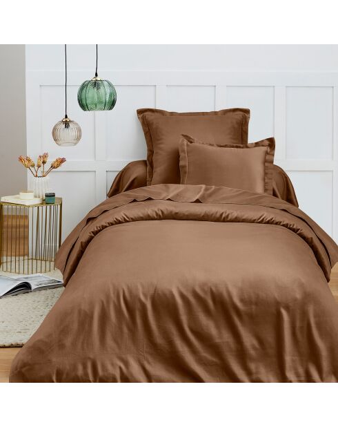 Housse de couette 100% Coton taupe