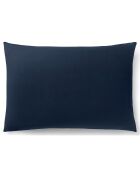 Taie d'oreiller 100% Coton bleu nuit