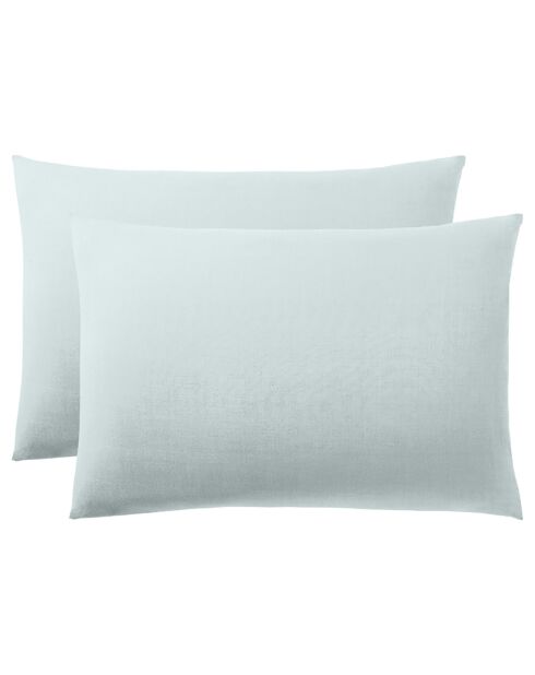 Taie d'oreiller 100% Coton menthe