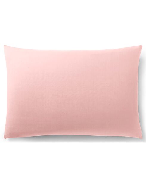 Taie d'oreiller 100% Coton rose dragee