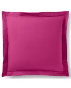 Taie d'oreiller Volant plat 100% coton magenta