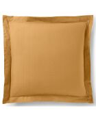 Taie d'oreiller Volant plat 100% coton miel