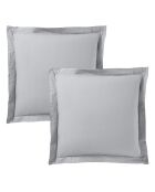 Taie d'oreiller Volant plat 100% coton nuage