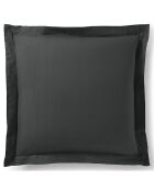 Taie d'oreiller Volant plat 100% coton truffe