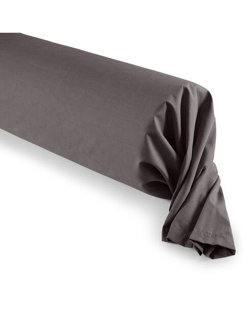 Taie de Traversin 100% coton ardoise