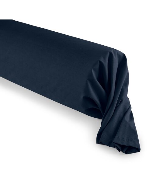 Taie de Traversin 100% coton bleu nuit