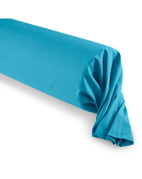 Taie de Traversin 100% coton cyan