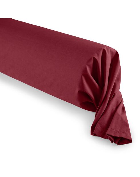 Taie de Traversin 100% coton grenat