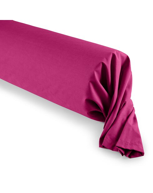 Taie de Traversin 100% coton magenta