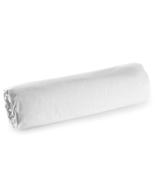 Drap housse en percale de coton bonnet 30 cm neige