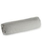 Drap housse en percale de coton bonnet 30 cm perle
