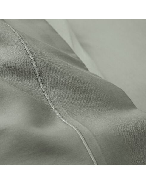 Drap Plat en percale de coton ardoise