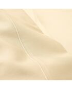 Drap Plat en percale de coton ivoire