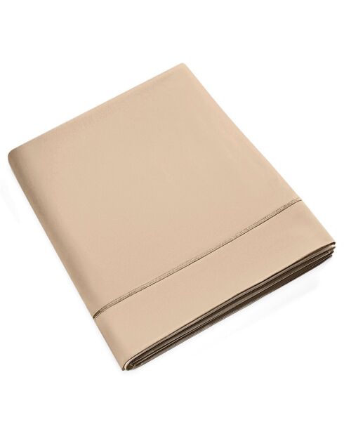 Drap Plat en percale de coton lin
