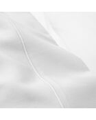 Drap Plat en percale de coton neige