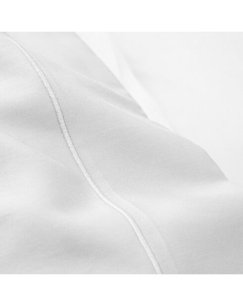 Drap Plat en percale de coton neige
