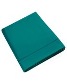 Drap Plat en percale de coton paon