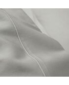 Drap Plat en percale de coton perle
