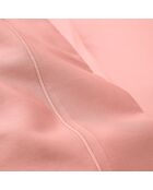 Drap Plat en percale de coton rose poudré