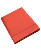 Drap Plat en percale de coton terracotta