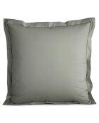 Taie d'oreiller en percale de coton ardoise