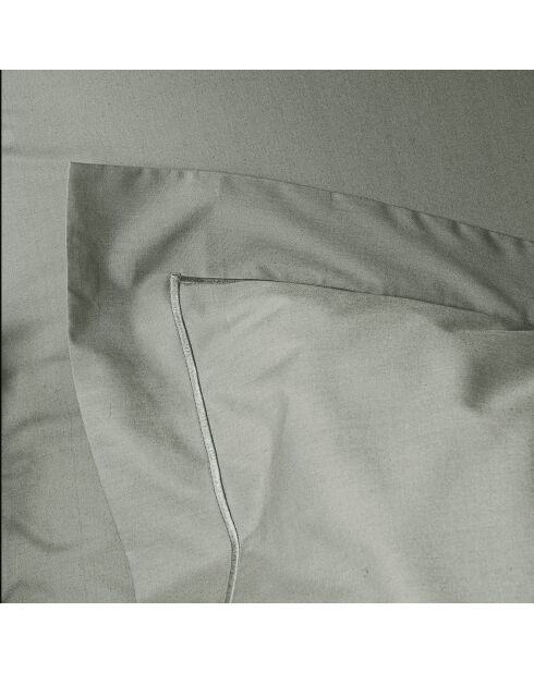Taie d'oreiller en percale de coton ardoise