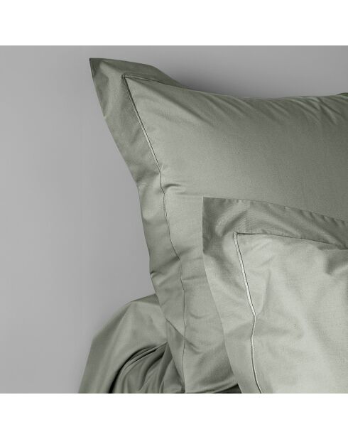 Taie d'oreiller en percale de coton ardoise