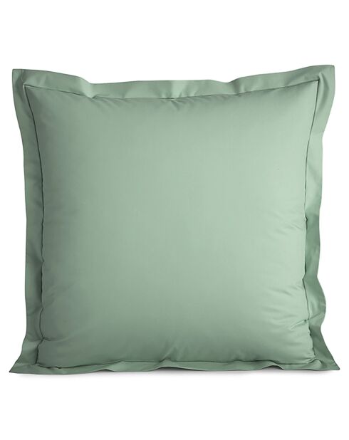 Taie d'oreiller en percale de coton celadon
