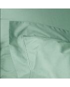 Taie d'oreiller en percale de coton celadon