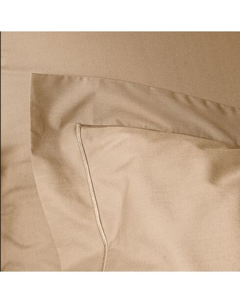 Taie d'oreiller en percale de coton lin
