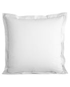 Taie d'oreiller en percale de coton neige