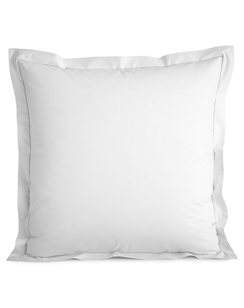 Taie d'oreiller en percale de coton neige