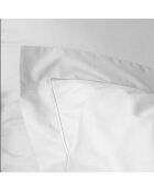 Taie d'oreiller en percale de coton neige