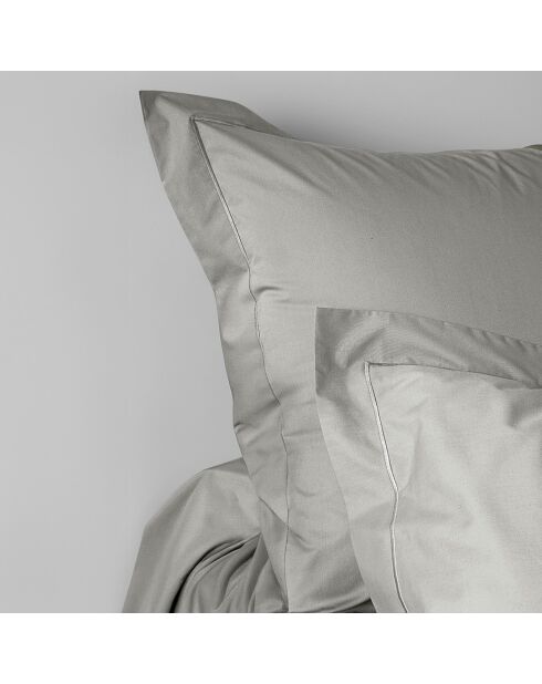 Taie d'oreiller en percale de coton perle
