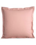 Taie d'oreiller en percale de coton rose poudré