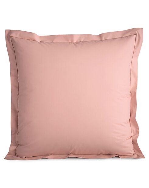 Taie d'oreiller en percale de coton rose poudré